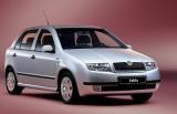 Čelní sklo ŠKODA FABIA r.v. 1999-2007, tónované zelené + šedý pruh