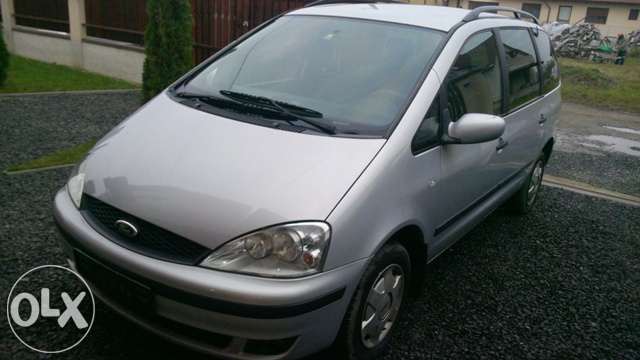 Čelní sklo FORD GALAXY r.v. 1999-2000 - tónované zelené + modrý pruh